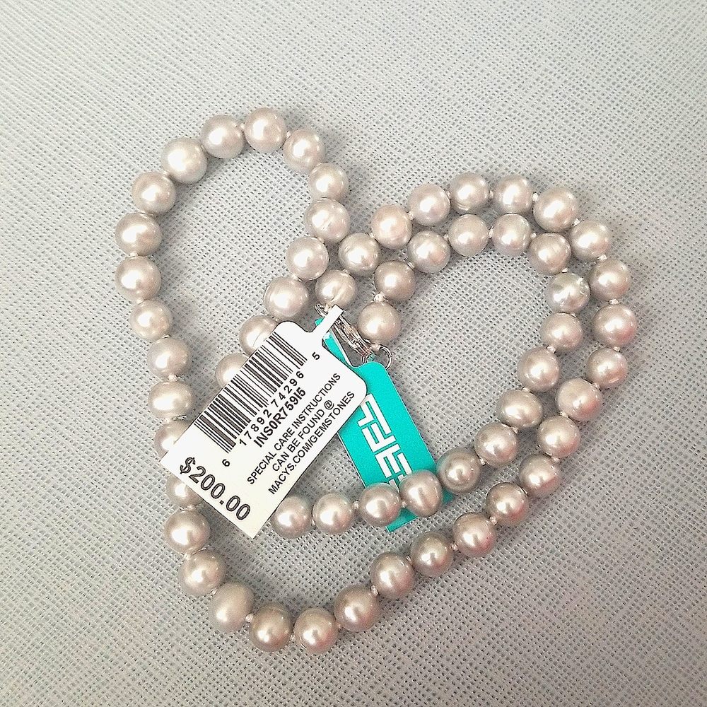 Cultured Pearl Silver Necklace